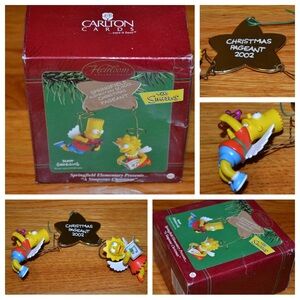 Carlton Cards Springfield Elementary: A Simpsons Christmas Bart & Lisa ornament